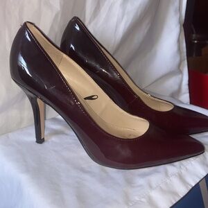 Nine West Wine Patent Pointy Stiletto Pumps Heels Ombré Wine WNFLAGS3-R Size 7